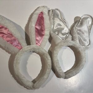 2 Fuzzy Bunny Ear Headbands